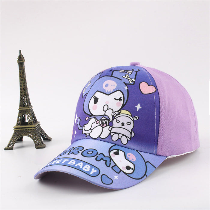 Wholesale children' s hat cartoon  boys and girls baseball cap thin sunscreen cap boys