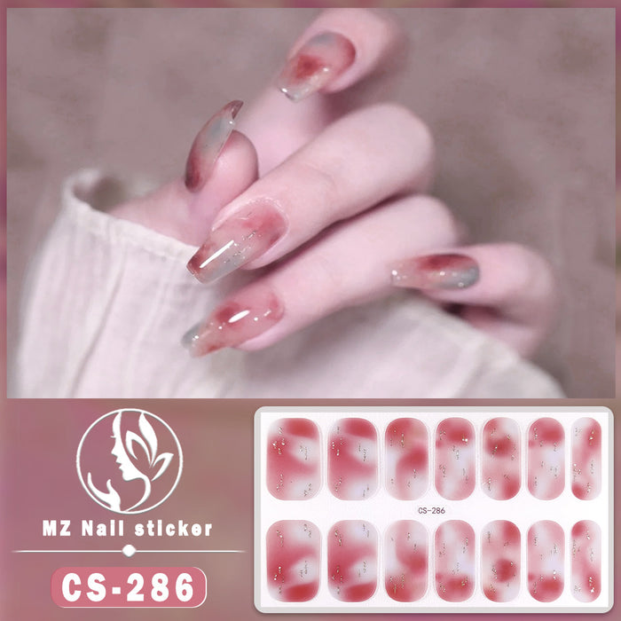 Wholesale No-bake Gel Waterproof Long-lasting 3D Nail Stickers JDC-NS-ARS006