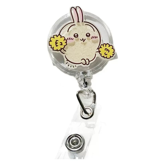 Wholesale Cute student retractable name tag clip Badge Reels