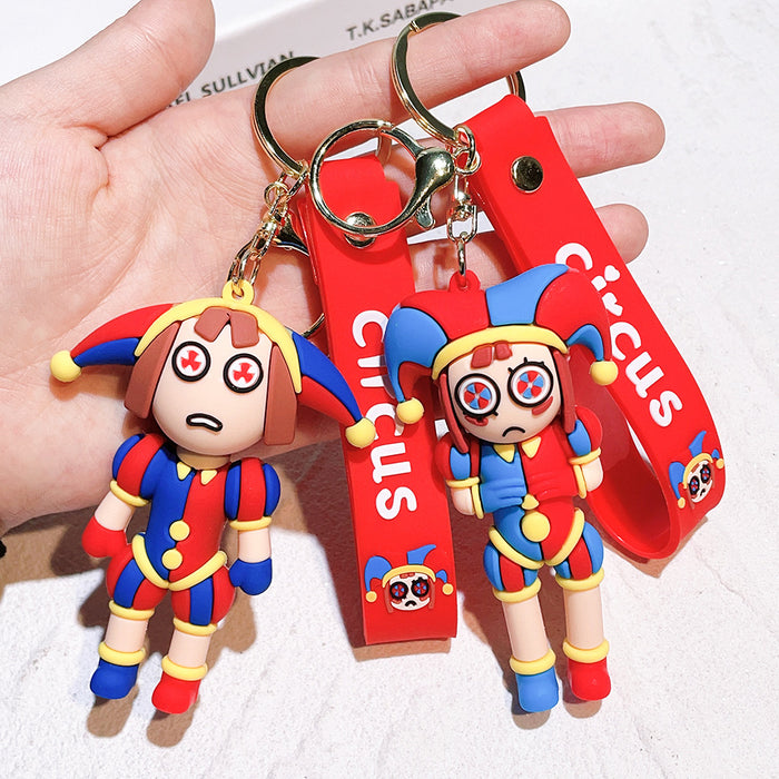 Wholesale Cartoon Doll PVC Keychain JDC-KC-Qiwei001