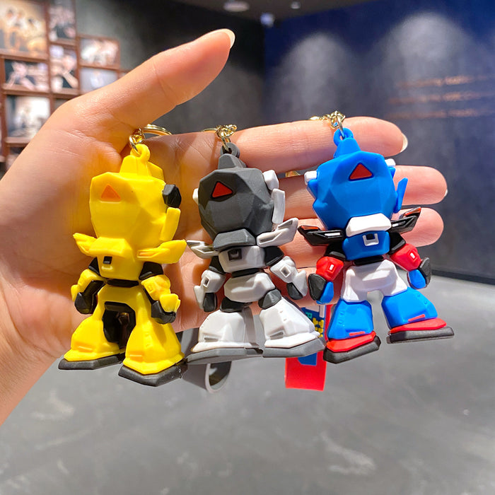 Wholesale Cool robot three-dimensional soft plastic doll bag Key Chain