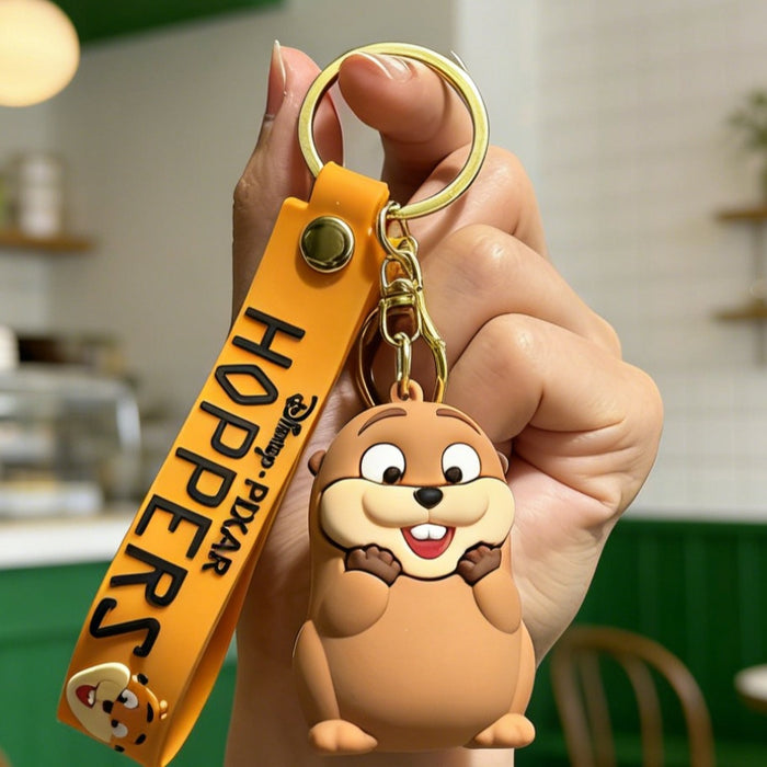 Wholesale Beaver Transformation Plan Silicone PVC Keychain Decorative Accessory Gift Boutique Resale