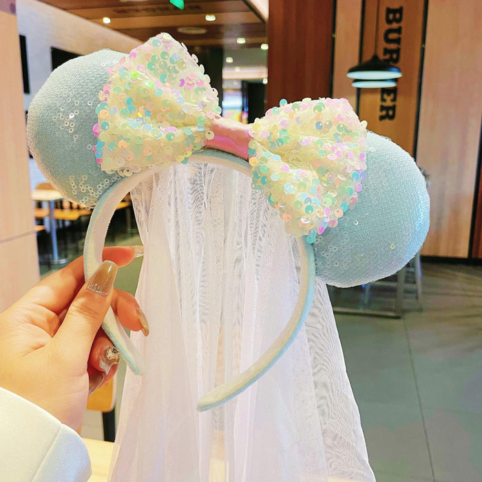 Wholesale hair accessories face wash cute funny mermaid cartoon headband headdress