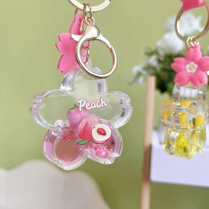 Wholesale Acrylic Oiled Fruit Keychain JDC-KC-YanG067