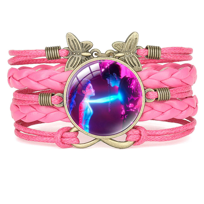 Wholesale KPOP Multi-Layer Cartoon Character Butterfly Combination Bracelet