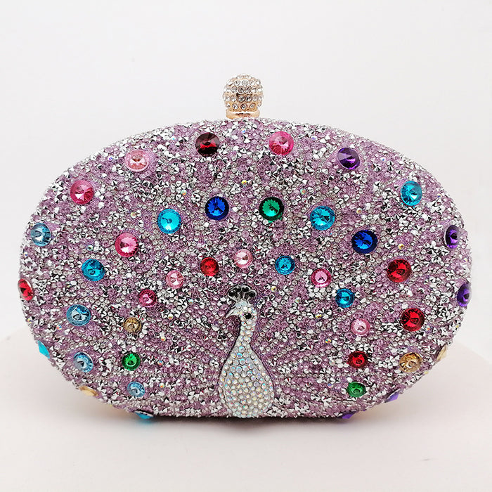 Wholesale Peacock Diamond Evening Bag Handbag JDC-HB-YiX008