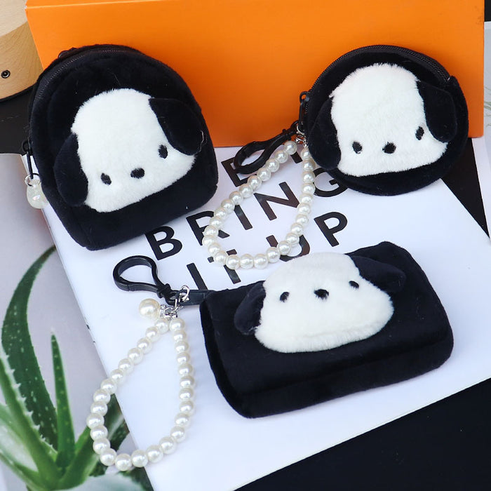Wholesale Trendy Plush Panda Coin Purse Key Card Holder Storage Bag