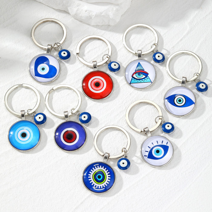 Wholesale Time Gem Demon Eye Alloy Keychain JDC-KC-HengX030