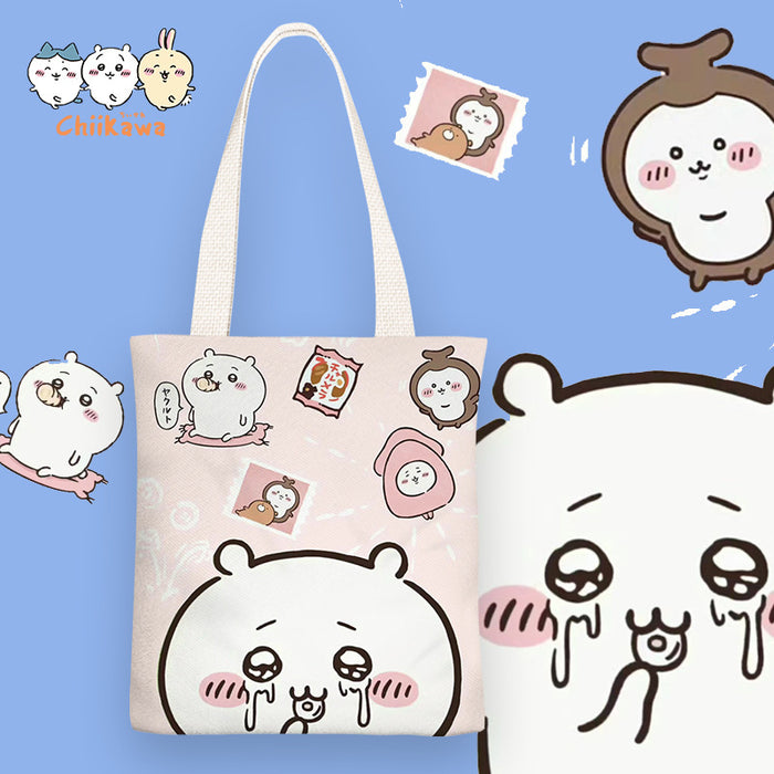 Wholesale Anime character print canvas shoulder bags