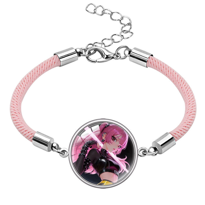 Wholesale Multicolor cord  Kpop Time Gem gemstone bracelet