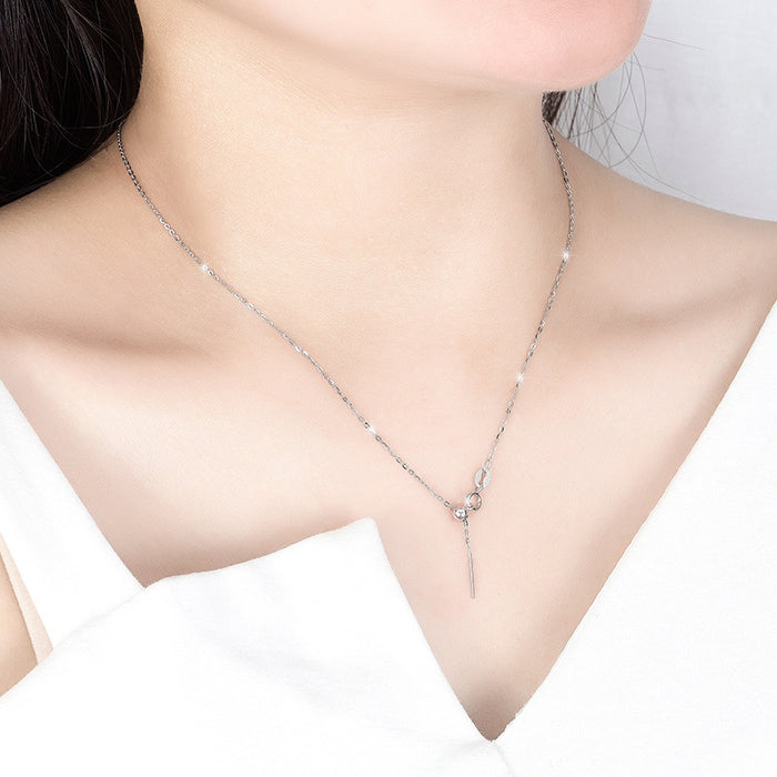 Wholesale Silver necklace with adjustable fine chain
