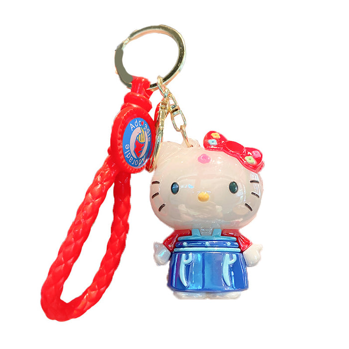 Wholesale Cute Kitten Plated Keychain