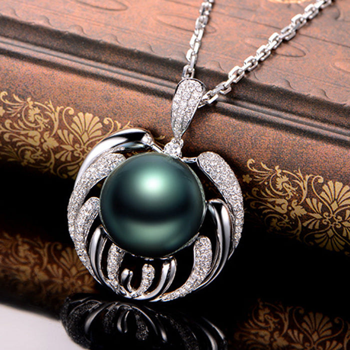 Wholesale Necklace Copper Black Pearl Vintage Clavicle Chain  JDC-NE-JKL002