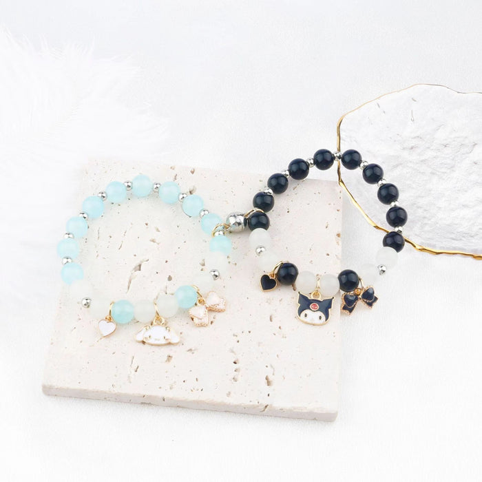 Wholesale Cartoon Crystal Beaded Simple Couple Student Girlfriend Bracelet