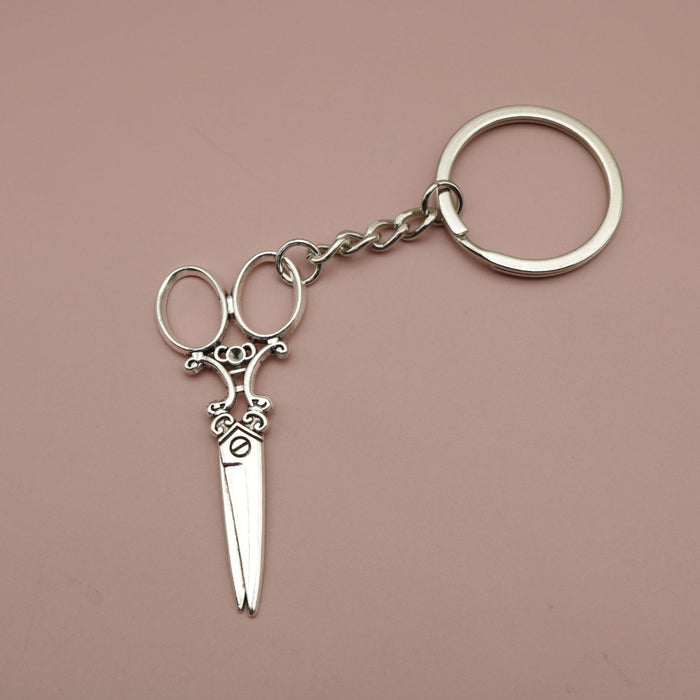 Wholesale Ferroalloy Scissors Keychain JDC-KC-HEMS002