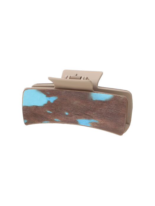 Wholesale Western Style Cactus Feather Sunflower Leather Shark Clip Women' s Hairpin