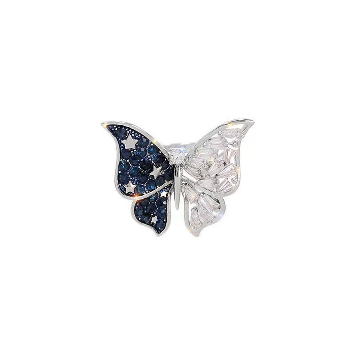 Wholesale Butterfly opening adjustable ring, light luxury and niche index finger ring