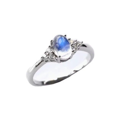 Wholesale Natural gemstone ring with minimalist design