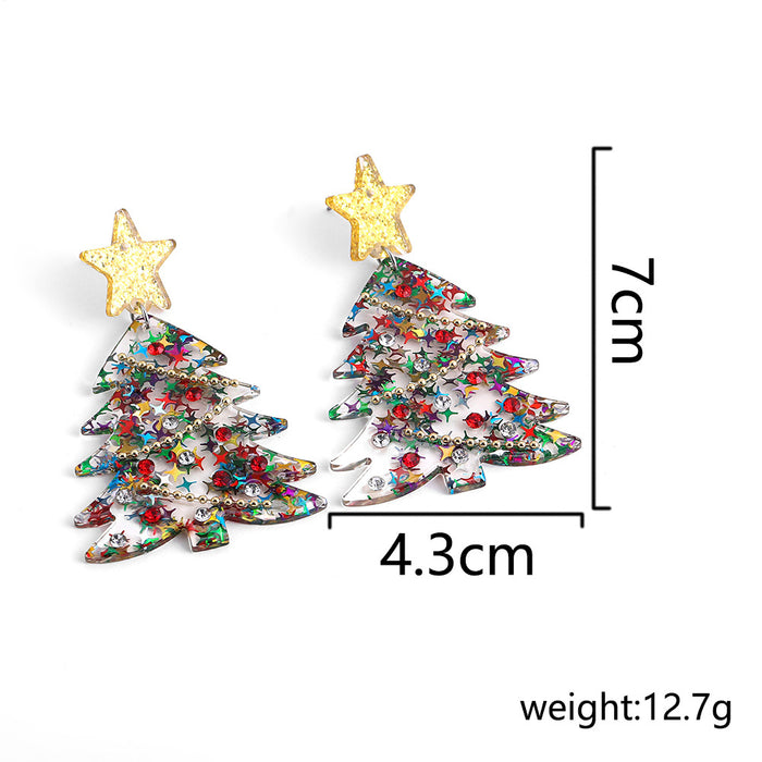 Wholesale Christmas  tree earrings