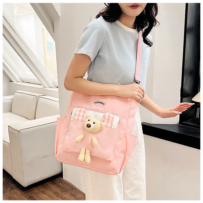 Wholesale Fashionable Simple Canvas Shoulder Bag