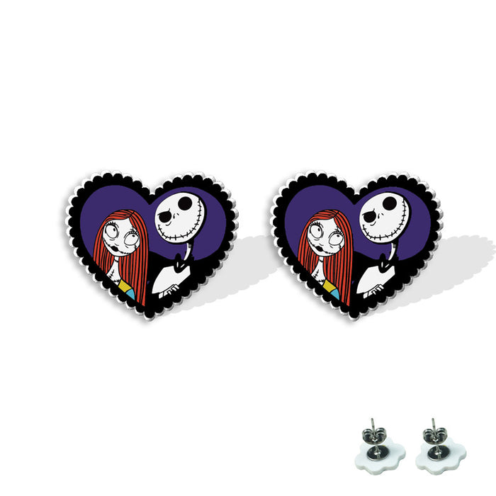 Wholesale  earrings heat shrink earrings acrylic earrings