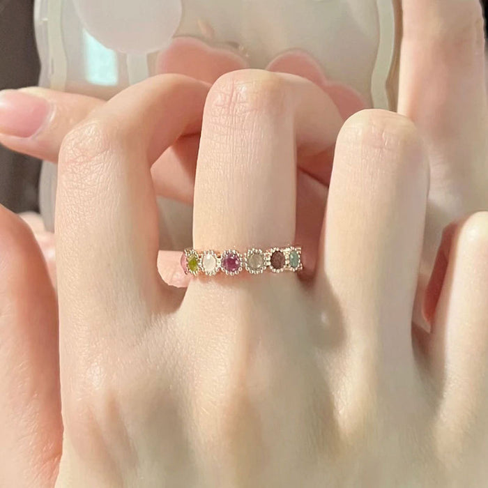 Wholesale Retro ring, fashionable, versatile, high-end, niche, open mouth ring