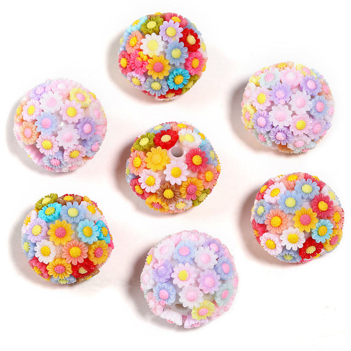 Wholesale 10PCS DIY Acrylic Flower Ball Balls JDC-BDS-BLinG001