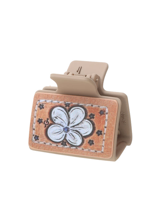 Wholesale Western Style Cactus Butterfly Flower Leather Hairpin Women Shark Clip Clamp AliExpress