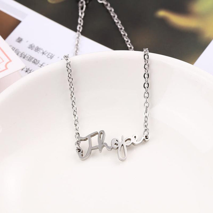 Wholesale Letter Stainless Steel Bracelet JDC-BT-OuJ001