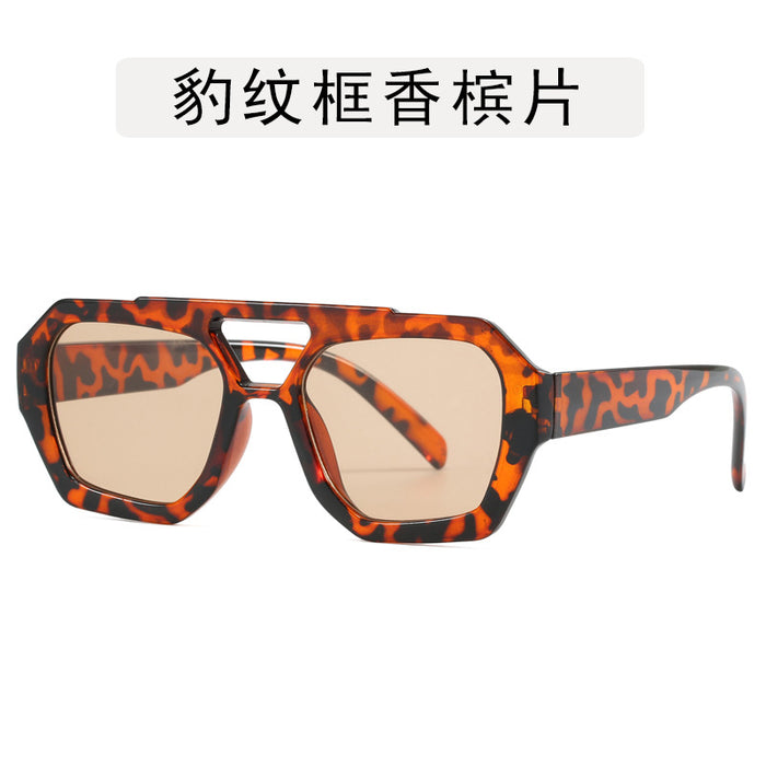 Wholesale Irregular contrasting sunglasses, retro sunglasses, personalized glasses