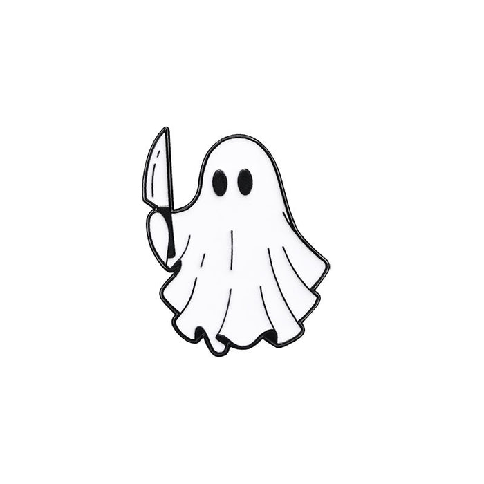 Wholesale  Ghost Brooch Cartoon Cute Badge Bookbag Buckle Pure Sweet Alloy Oil Dropping Clothes Decoration Accessories