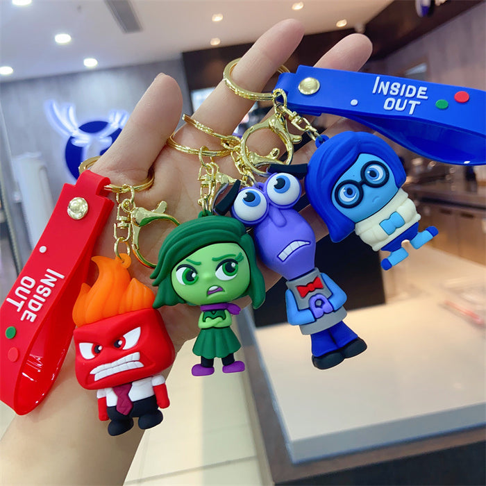 Wholesale cartoon key chain pendant personality creative soft rubber animation small gift