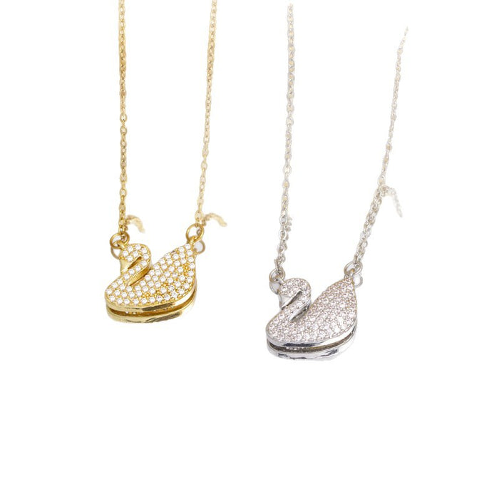 Wholesale Necklace for Women Gemstone Necklace Swan Pendant choker necklace
