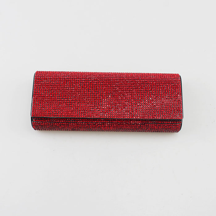 Wholesale Rhinestone Studded Black Eyeglasses Case Decorative Glasses Holder For Everyday Use Gift