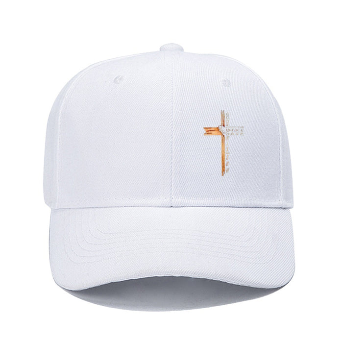 Wholesale 2pcs Cross print fashionable outdoor casual baseball cap