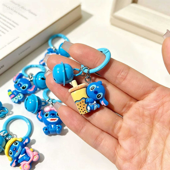 Wholesale Stylish Cartoon Resin Bell Keyring Car Key Accessory Boutique Gift For Best Friend