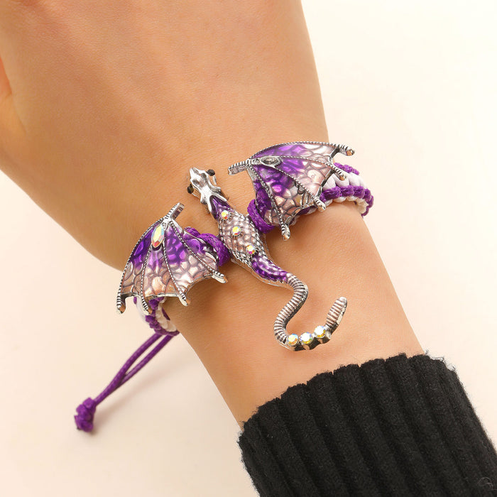 Wholesale Retro Dragon Dripping Oil Enamel Brooch Accessory Gift