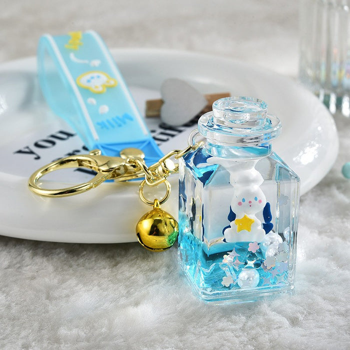 Wholesale Cloud and Sand Pendant Moon Rabbit Keychain