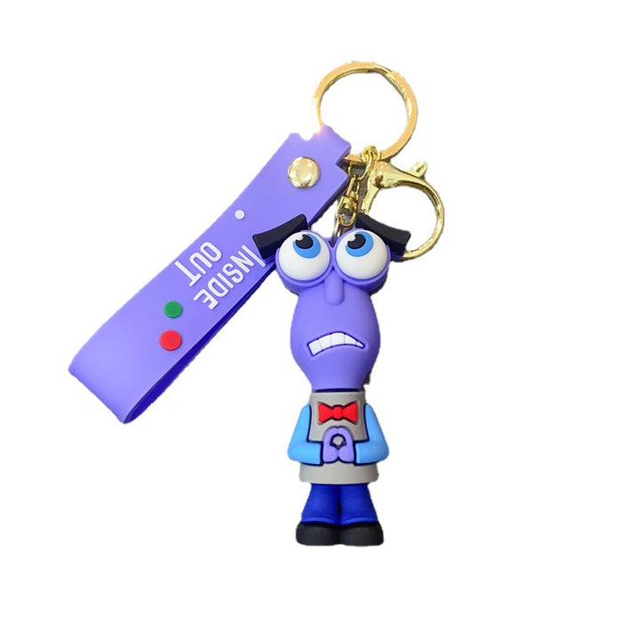 Wholesale cartoon key chain pendant personality creative soft rubber animation small gift