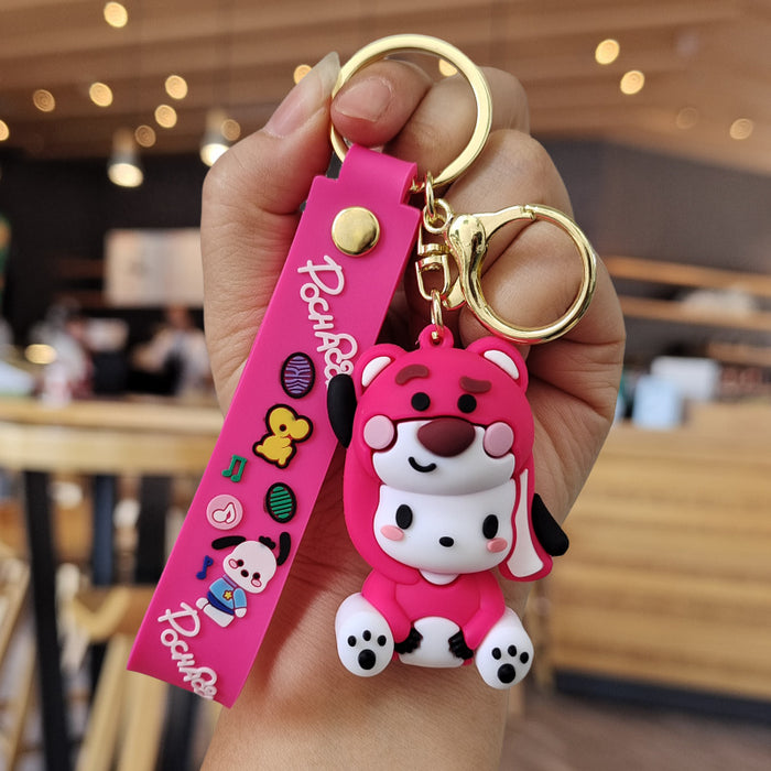 Wholesale Cartoon Silicone Doll Keychain JDC-KC-ZhuoRan020