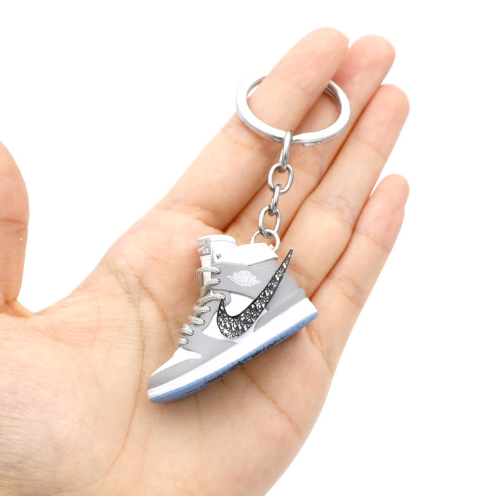 Wholesale PVC Basketball Shoe Model Keychain JDC-KC-QLPing015