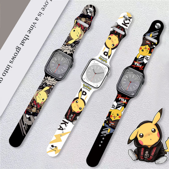 Wholesale Printed Silicone Watch Strap Wristband JDC-WD-NuoQi017