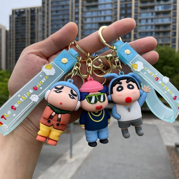 Wholesale Keychain cartoon exquisite cute backpack pendant key car keychain ring