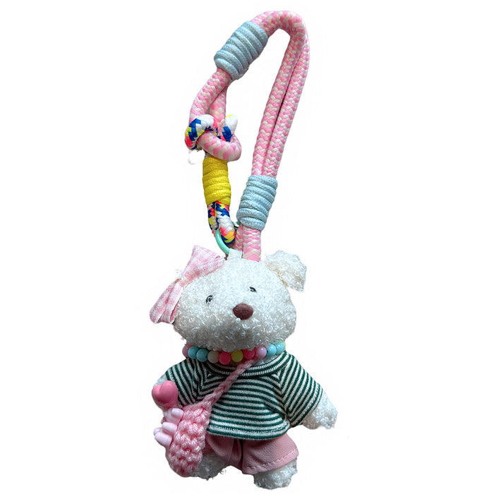 Wholesale  Cute Satchel Pendant Bear Mobile Phone Rope Color Rope Keychain Toy Bag Pendant