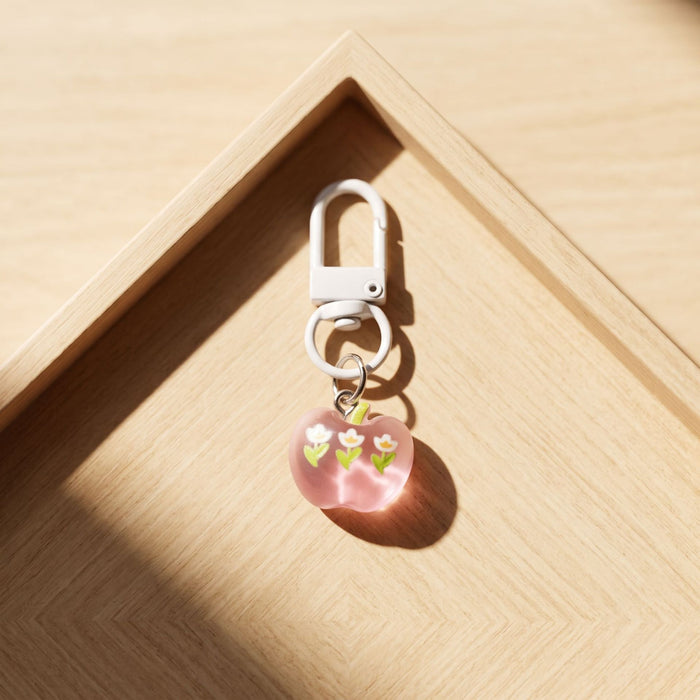 Wholesale Sparkling Resin Star Keychain Pink Cute Cloud Design Fashion Accessory Gift