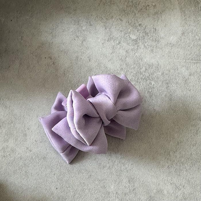 Wholesale Satin Bow Hair Accessories Grab Clip Head Shark Clip Hairpin Headwear