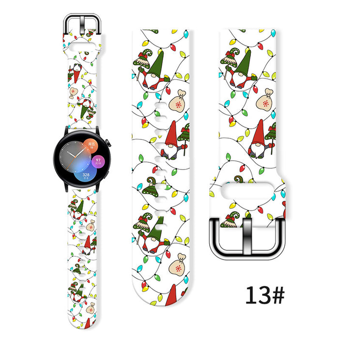 Wholesale Printed Silicone Watch Strap Wristband JDC-WD-NuoQi036