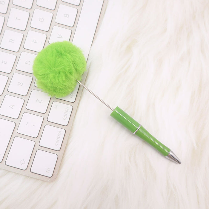 Wholesale Hair Ball Plastic Bead Pen JDC-PN-ChenYu004