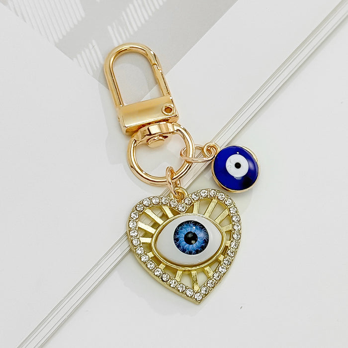 Wholesale Devil Eye Keychain Blue Eyes Oil Dripping Keychain