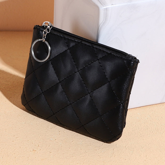 Wholesale Pu Coin Purse Multifunctional Key Card Coin Storage Bag Fashionable Trendy Compact Money Holder